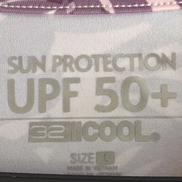 32 DEGREES COOL SWIM SUN TEE UPF 50+ SIZE L - Picture 2 of 6